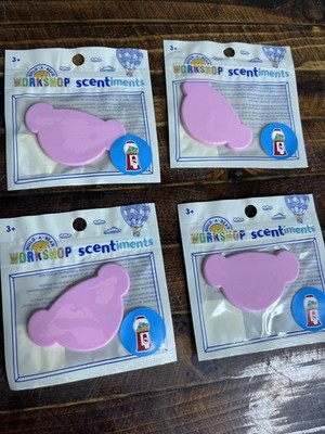 4 Pack Build-A-Bear SCENTIMENTS Bubblegum Scent Disc Pink Sealed NEW