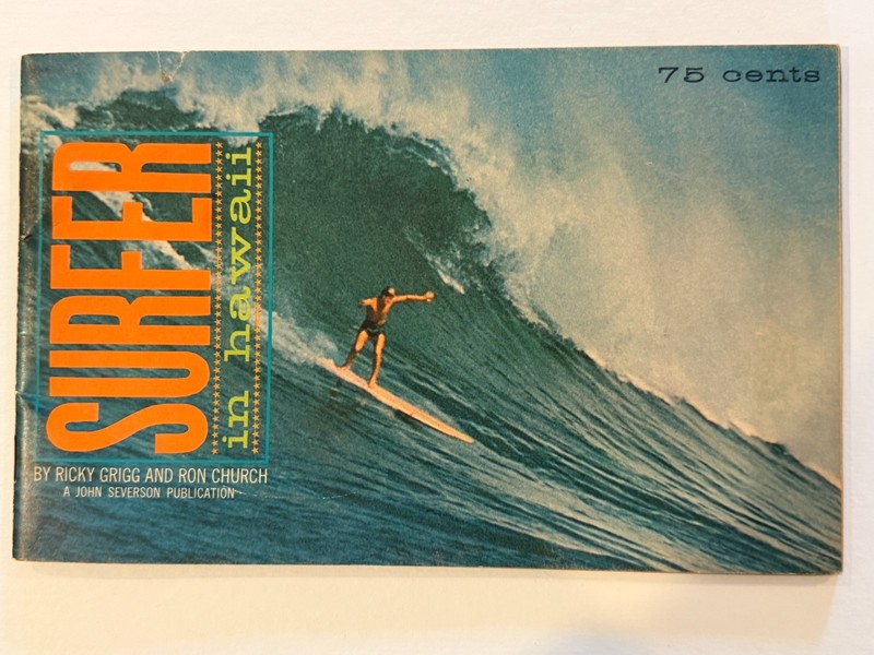 SURFER IN HAWAII BOOKLET BY RICKY GRIGG AND RON CHURCH 1963