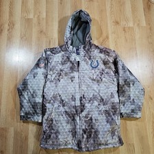 Indianapolis Colts REEBOK Youth Large Coat Field Geometric NFL Football Camo