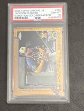 2025 Topps Chrome Logofractor Jackson Chourio Gold 49/50 PSA 10 GEM-MNT Pop 1 🔥