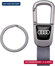 Leather Car Keychain Key Ring for Men and Woean, Key Fob Car Accessories Family