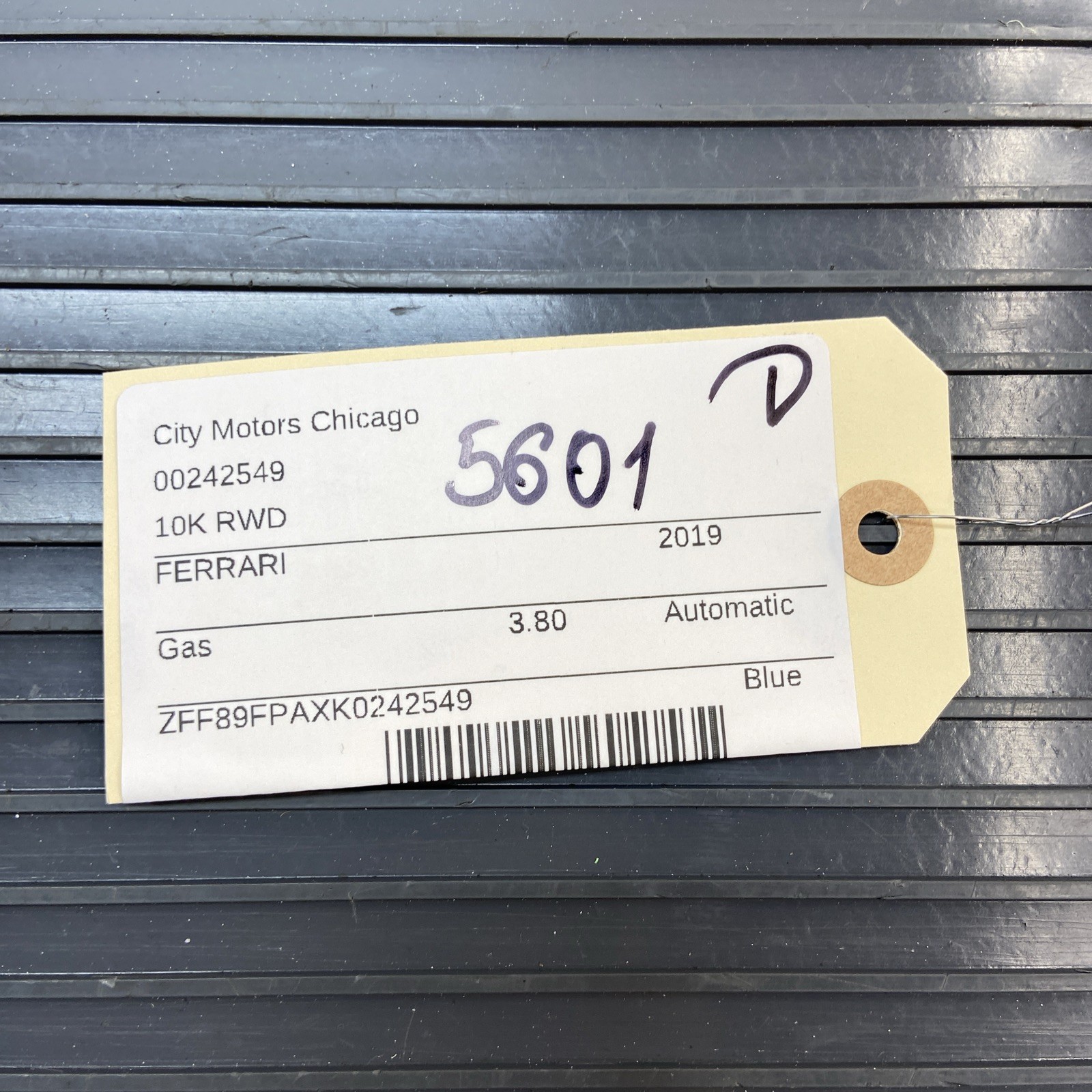 2018-2020 Ferrari Portofino F164 Rear Underbody Guard Shield Metal OEM *NOTE*
