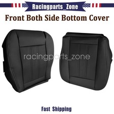 New Both Side Bottom Leather Seat Cover Black...