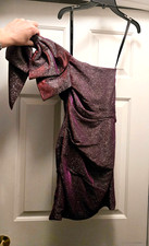 Jovani shimmer dress with Shoulder bow