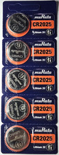 CR2025 MURATA 5PK 3V LITHIUM GREAT EXP 2032 DL2025 ECR2025 FREE SHIPPING