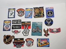 Lot 18 Motorcycle Patches Patch Collection - Never Forgotten Wild Hig Skulls