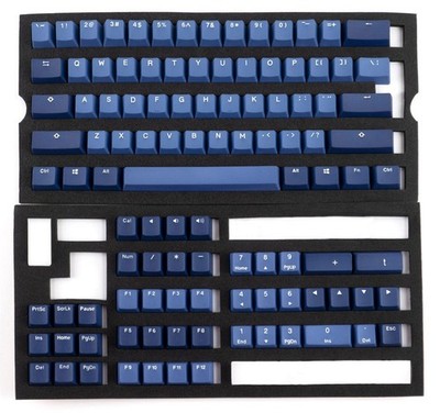 Ducky x MK One 2 Good in Blue Double Shot PBT Mechanical Keycaps