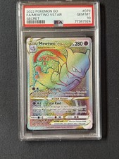 Pokémon Go Mewtwo VSTAR Arcobaleno Segreto Rara Carta TCG 079/078