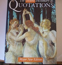 The Oxford Dictionary of Quotations - Hardcov...