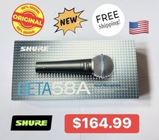 Shure BETA 58A Supercardioid Dynamic Vocal Microphone- ORIGINAL ONLY -NEW