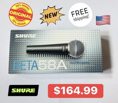 Shure BETA 58A Supercardioid Dynamic Vocal Microphone- ORIGINAL ONLY -NEW