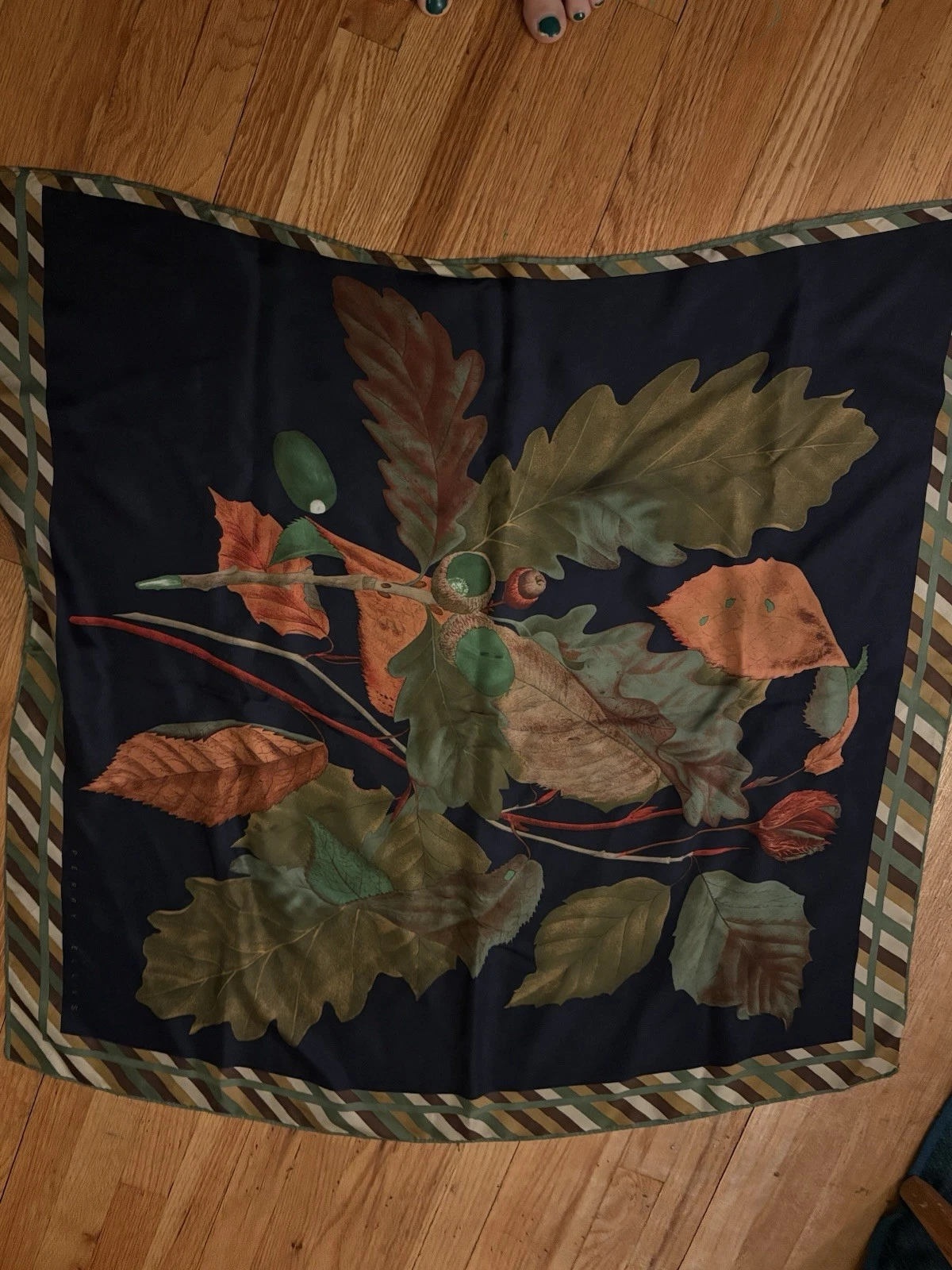 Vintage Perry Ellis Silk Scarf