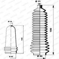 Moog Faltenbalgsatz Lenkmanschette FüR Peugeot 106 II 1A_ 1C_ 1 1A 1C 1_