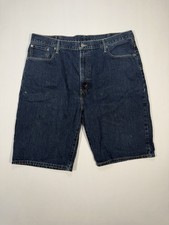 Levi s 569 Loose Straight Denim Shorts Men s 42 Blue Dark Wash 100 Cotton
