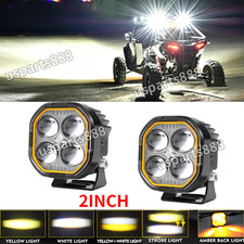 2X 2'' inch LED Work Light Bar Spot OffRoad Driving Pods Truck Fog Lights White