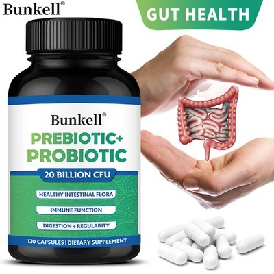 Prebiotic & Probiotic 20 Billion CFU Constipation & Bloating Relief 120 Caps