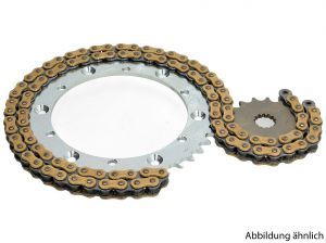 Kit chaîne Hyper Renforcé ZX-6R 03-04 à joints X-Ring haute résistance