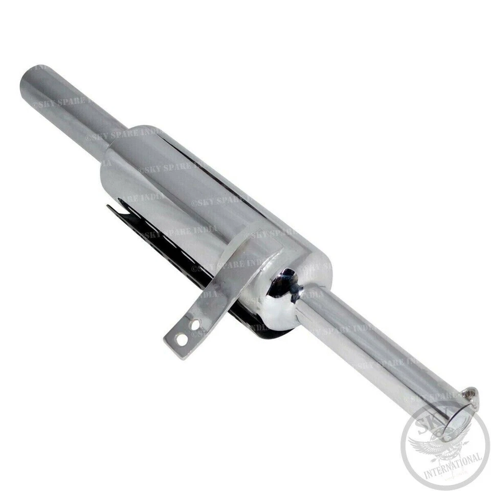 Silenciador de escape para Royal Enfield Bullet Classic 350 y 500cc modelo BS3 y BS4 Foto 4 de 4