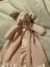 The Bearington Baby Collection Puppy Pink Security Blanket Lovey Polka Dot Bow