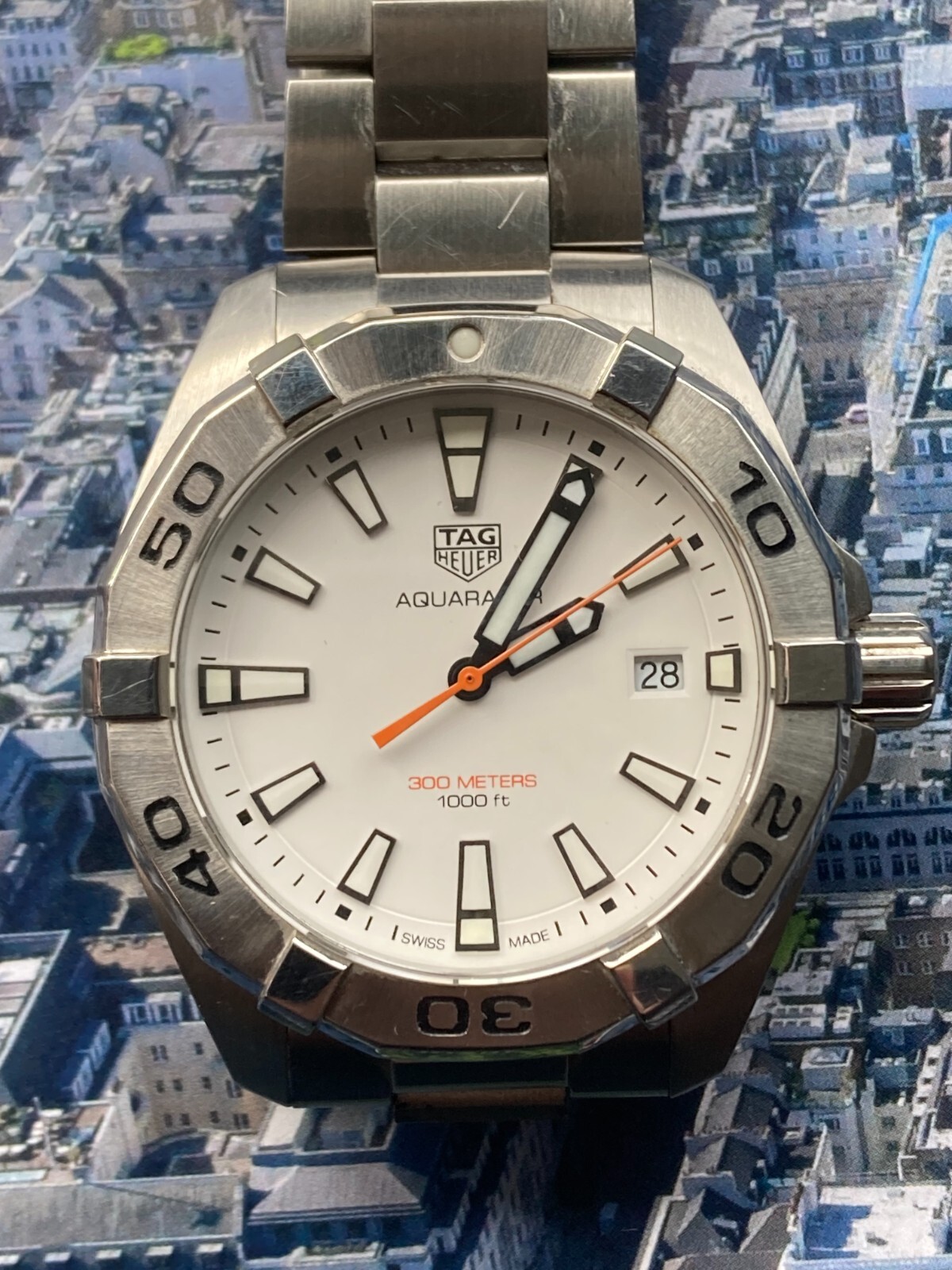 Tag Heuer Aquaracer 300m WBD111BA0928 Quartz mens Dive watch eBay