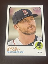 Trevor Story 2022 Topps Heritage High Number - 1973 Oversized #OB-TSY Red Sox