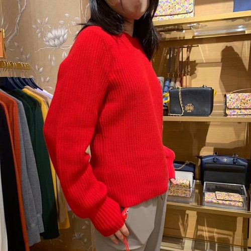 NEW Tory Burch Kennedy Sweater In Red 