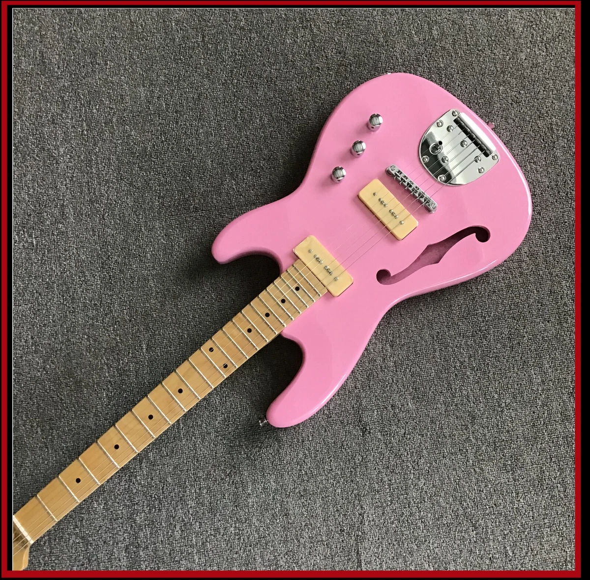 Pink electric guitar for sale deals