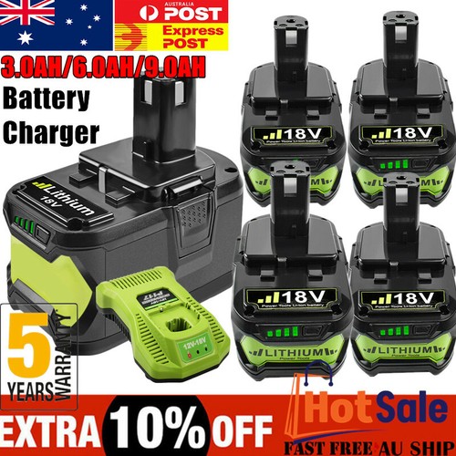 9.0Ah 6Ah Battery Or Charger For Ryobi 