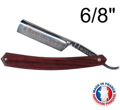 Thiers Issard Spartacus 6/8'' Extra Hollow Straight Razor France Kingwood Scales