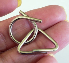 Vintage Small Magic Tricks Puzzle Toy Metal b...