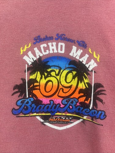 Brady Bacon Sweatshirt Small Pink Sprint Car Racing Pullover - Picture 3 of 10