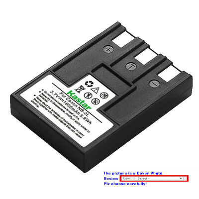 Kastar Replacement Battery for Canon NB-3L NB-3LH Canon Digital IXUS 750 Camera