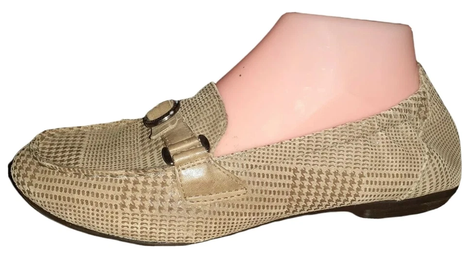 Mocasines Earth Kalso Scout para mujer planos topo sin cordones de cuero espalda crujiente 8B Foto 4 de 4