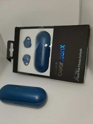 Lot of 2 Samsung Gear IconX In-Ear Only Wireless Headphones Blue NOT WORKING 