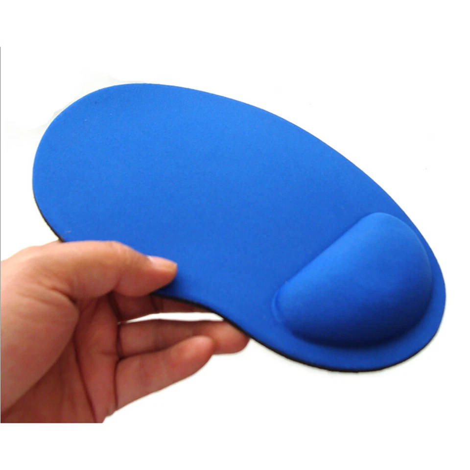 PC Mousepad Ergonomic Comfortable Mat With Wrist Rest Support Non Slip Orange - Image 3 of 4