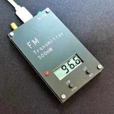 0.5W FM Transmitter Stereo 88M-108MHz Campus Radio Broadcast Station Receiver