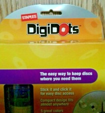 13 DIGIDOTS Media Storage: Store CD's  DVD's anywhere you need them Peel Stick