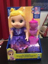 Baby Alive Tea n Sparkles Doll, Color-Changing Tea Set Blonde Hair Drinks  Wets