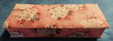 Boîte  à couture carton recouvert de tissu début XXème