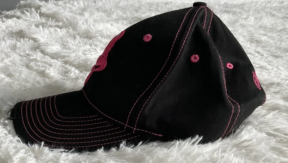 Gorra de bola sirena azul Water Babes negra/rosa caliente ligeramente envejecida OS NUEVA Foto 4 de 4