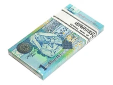 MINT CURRENCY LIBYA 1 DINAR 2002 P 68 UNC Muammar Gaddafi BUNDLE OF 100 PCS