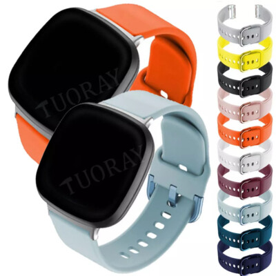 Silikon Uhrenarmband Für Fitbit Sense 2 1/ Versa 3 Versa 4 Sport Ersatz Armband