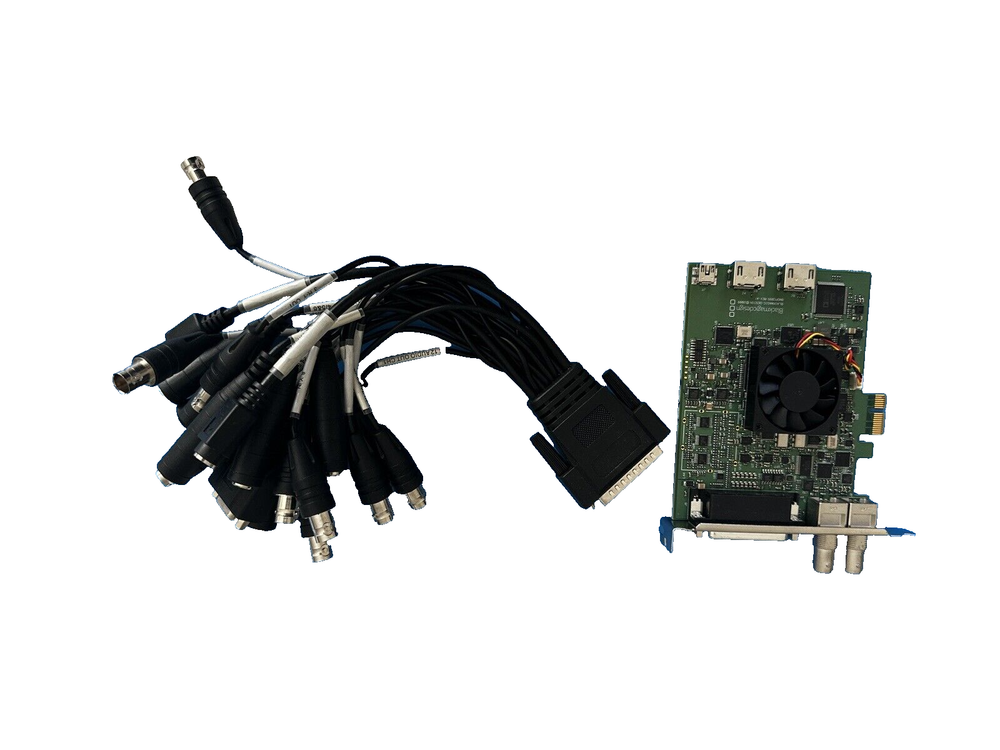 Blackmagic Design BMDPCB95 DeckLink Studio 2 Rev-A1 Capture Card with Breakout Cable