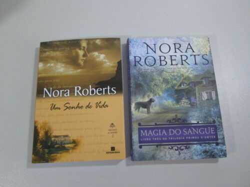 Nora Roberts in Portuguese Brazilian Lot 2 Books Magia Do Sangue Sonho Vida F22