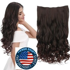 Extensiones de Cabello Natural con Hilo Invisible Clip Pelo Humano Recta Rizada