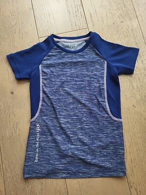 1803- Born in the alps - T-Shirt -  Mädchen - Gr. 116 - Blau 