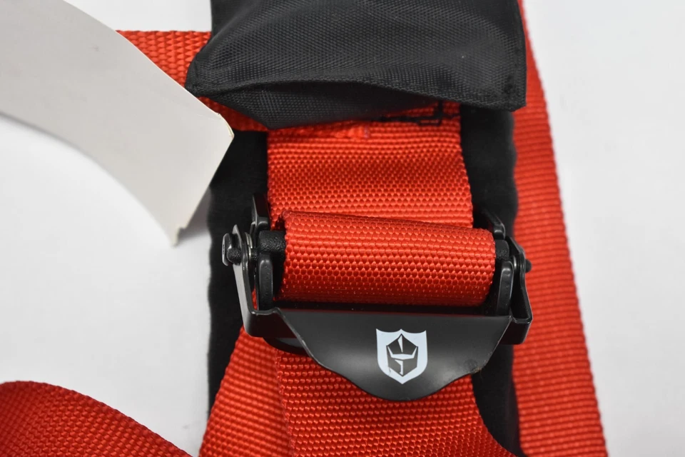 Pro Armor Seat Belt Safety Harness 4 Point 2" Padded RZR Rhino Can Am Red - Image 4 of 4