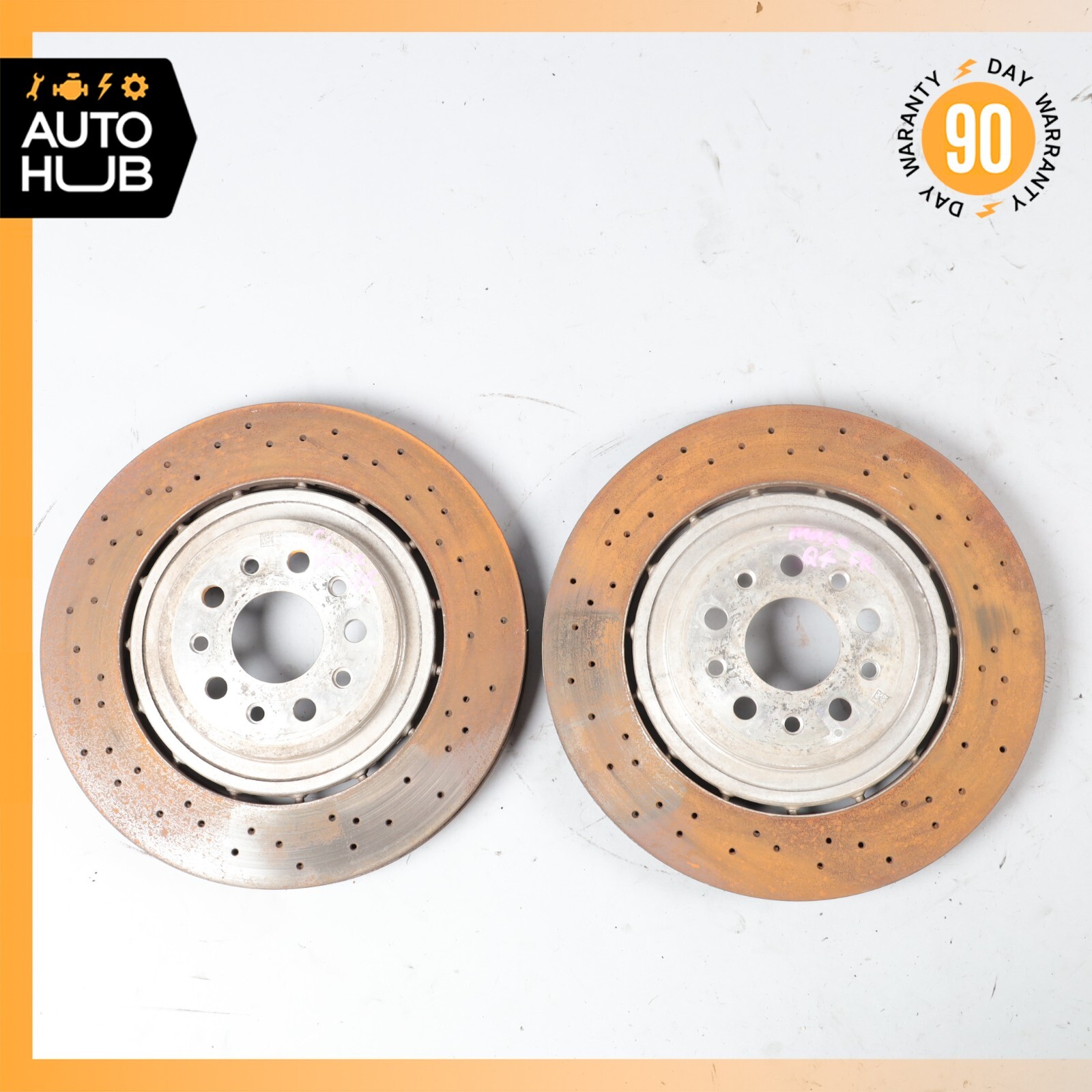 14-24 Maserati Quattroporte M156 Front Brake Rotors Disc Left & Right Set OEM