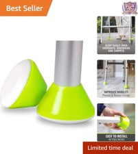 Universal Walker Glides - Durable Cap  Pad Set for Easier Mobility Pack of 2 