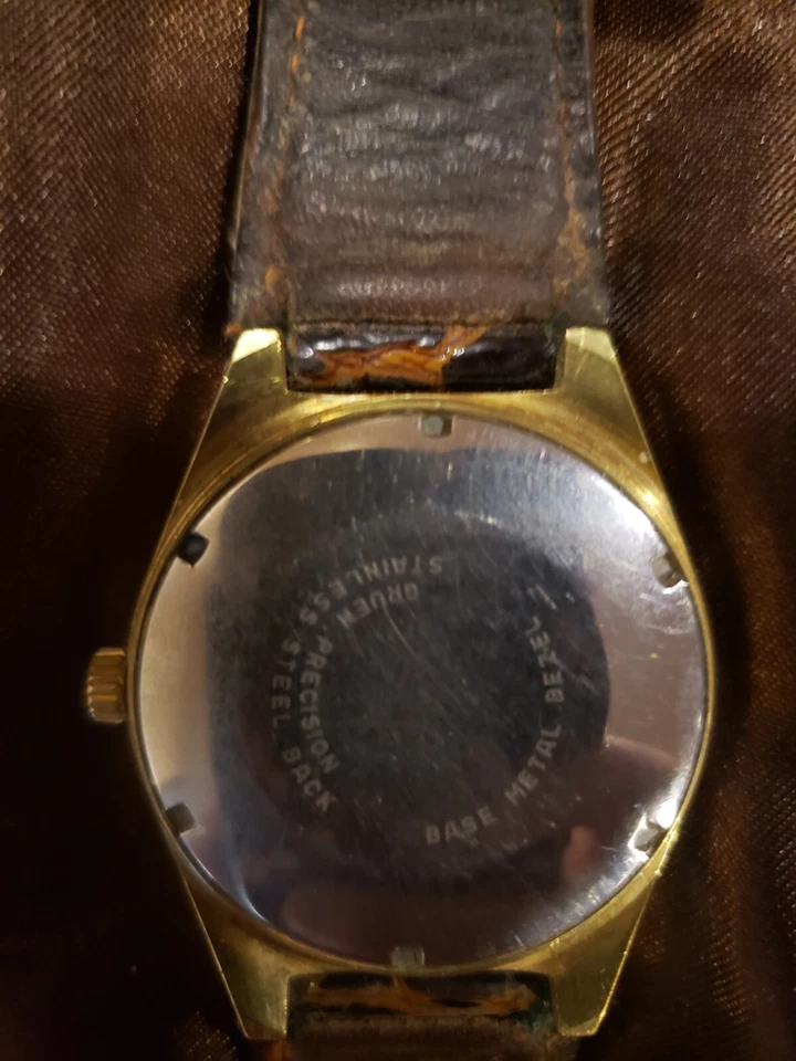 Gruen AUTÉNTICO RELOJ PULSERA CUADRADO Foto 3 de 3